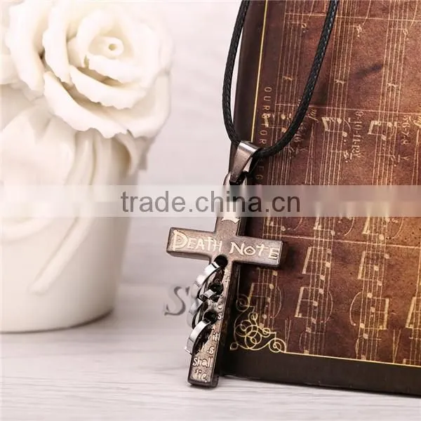 Japanese Anime Death Note L Cross Pendants Death Note Necklace Wholesale Fashion Jewelry photo-5