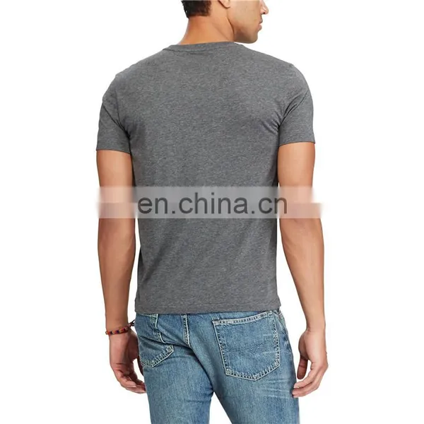 Short Sleeve Style T-shirt 100% Cotton Jersey 30/1 With V-neck photo-6