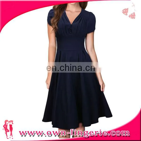 3 Colors Wholesale Black Classical Polyester Party Evening Dress photo-2