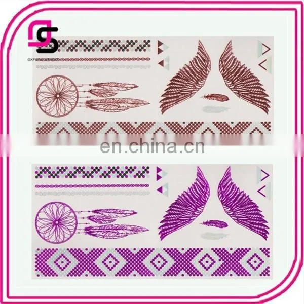 Temporary Colorful Tattoo Metallic Flash Tattoos photo-3