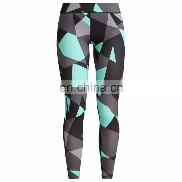 OEM Female Cheap Slim Tights Pants High Waist Gym Clothing Fitness Yoga Sports Compression Leggings Fitness Custom Print Design photo-5
