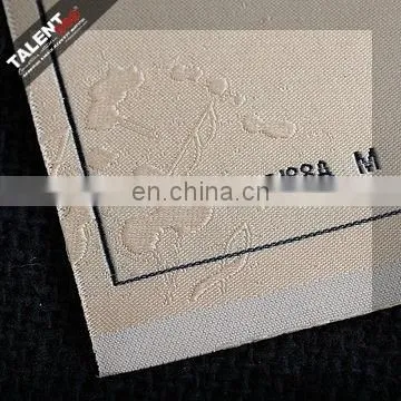 Custom 3D Cubic Hot Stamping Sculpture Brand Logo Woven Label for Garment photo-3