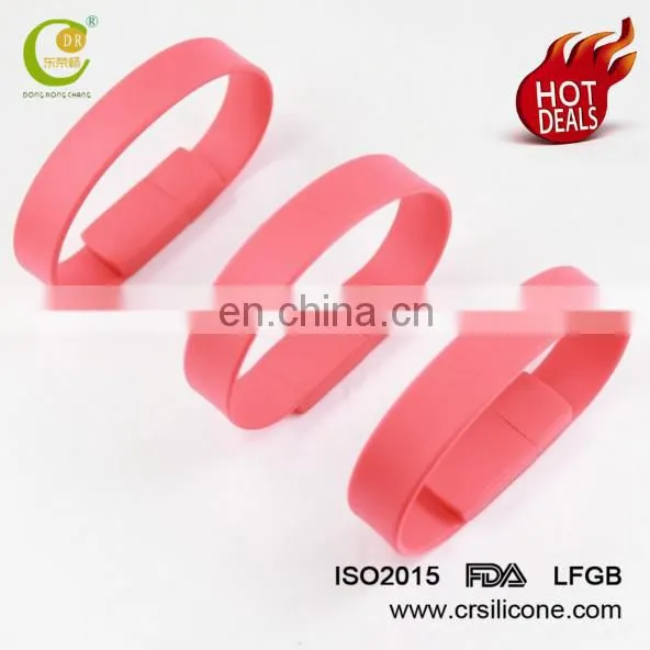 Factory High Quality Silicone Wristband Usb Flash Drive 1gb 2gb 4gb 8gb 16gb 32gb photo-3