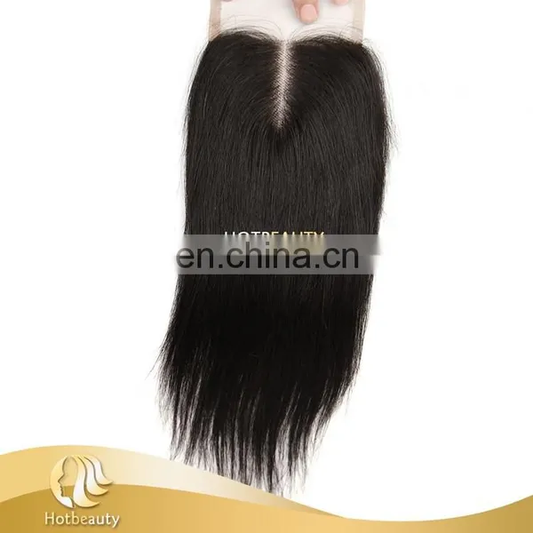Remy Cheap Wholesale Middle Part Lace Closure Straight Match Bundles
