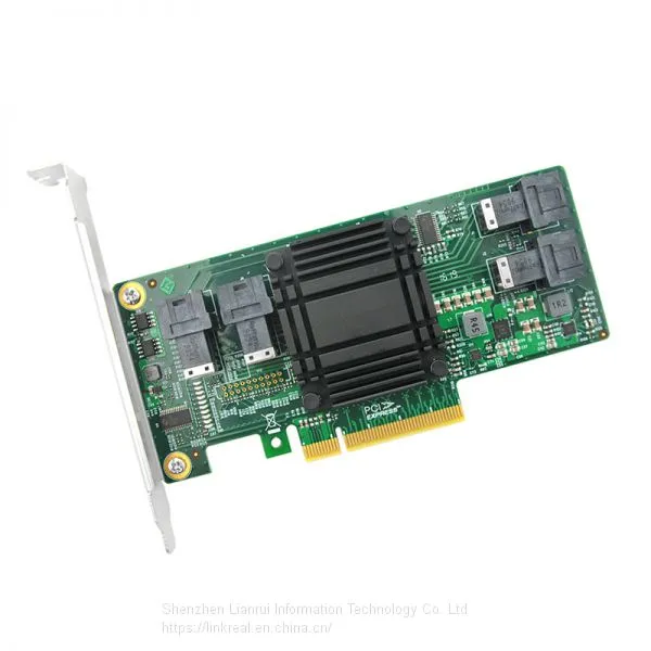 Linkreal PCIe NVMe Adapter Card 4 Port PCIe 3.0 x8 to Internal SFF-8643 NVMe Adapter Support U.2 NVMe SSD photo-4