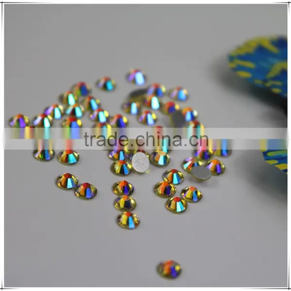 Factory Price Wholesale Crystal AB Flatback Hotfix Rhinestones for Sarees Wedding Dresses photo-6