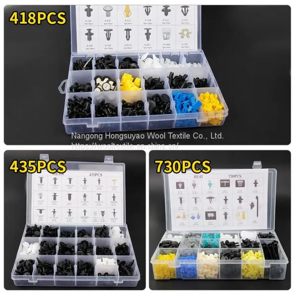 Plastic Snap Rivets Black Auto Plastic Clips Fasteners Car Plastic Rivets Set for Honda photo-4