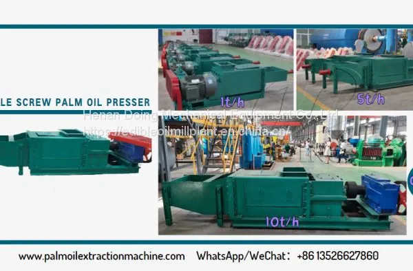 Small scale palm oil processing machine and palm oil processing process
