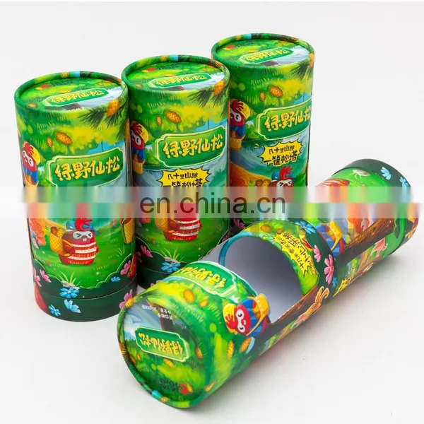 Custom Recycled Cylinder Side-window Bottle Paper Tube Packaging photo-2