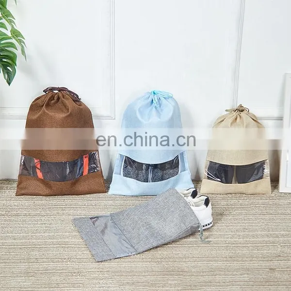 Customized Recyclable Non Woven Drawstring Shoe Bag Making Machine photo-5
