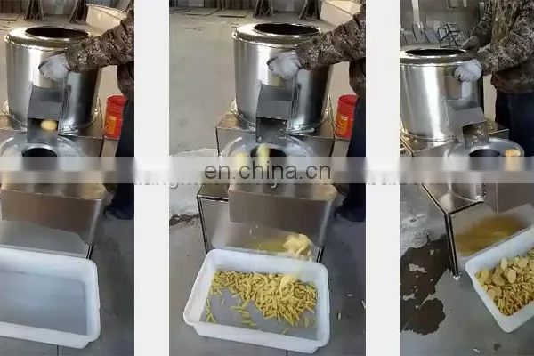 Combined Plantain Potato Washing Peeling Cutting Slicing Making Machine Price For Sale photo-3