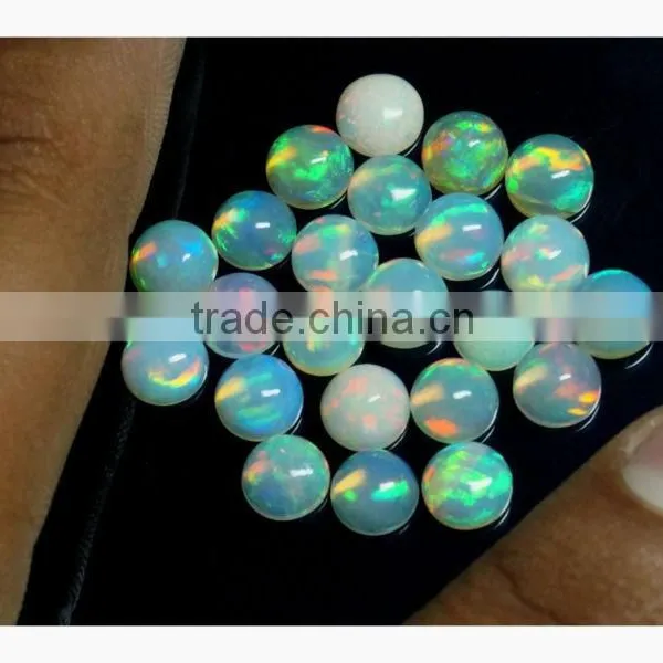 Natrual Ethiopian Opal Cabochon Round 7mm Wholesale Price photo-3