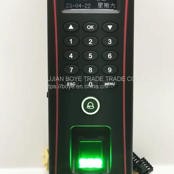IP65 waterproof ZK TF1700 fingerprint access control with RFID card reader TCP/IP ZK OF107 biometric time attendance