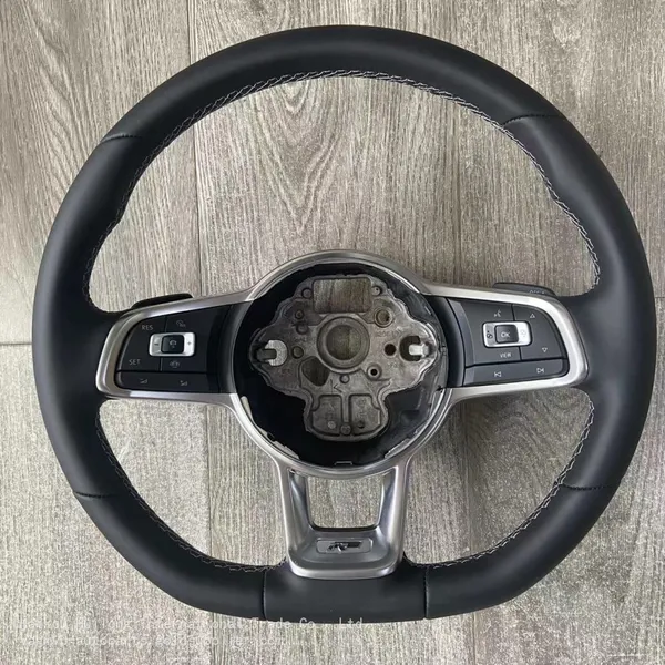 For VW Golf MK7 R Golf A7 Passat B8 R Arteon R Sports Lacquered Black Trim Steering Wheel Original Multifunction Steering Wheel Assembly photo-2