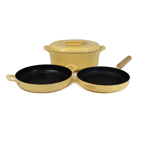 New Products Matte Enamel Cast Iron Cookware Set photo-4