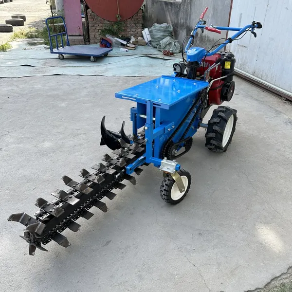 Chain Trenching and Grooving Machine With Single and Double Chains for Fertilizer Spreading, Pipe Burying, and Trenching photo-3