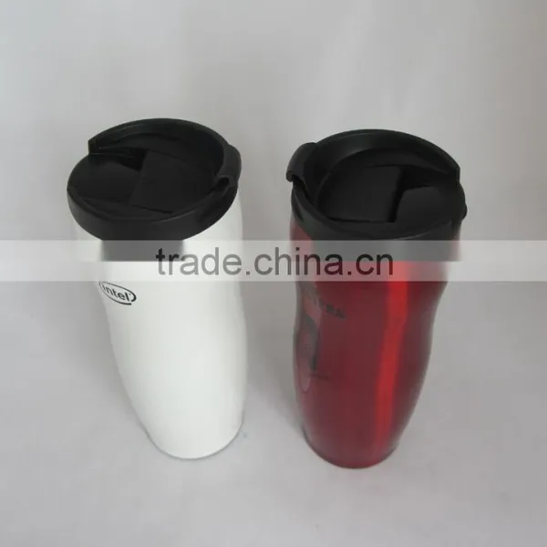 14oz High Quality Custom Non Spill Double Wall Stainless Steel Thermos Travel Mug With Screw Lid photo-3