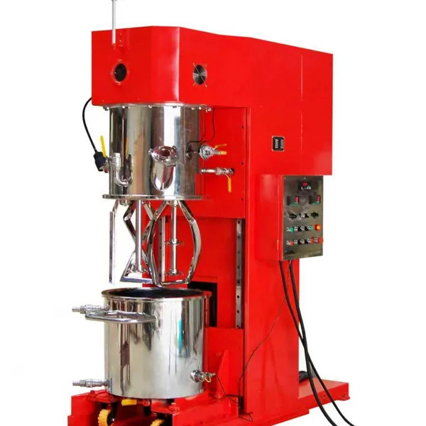 CE Stainless Steel Mixer Vacuum Electric Heating Dual Planetary Paddle Mixer Cosmetic and Medical Moisturizing Cream photo-3