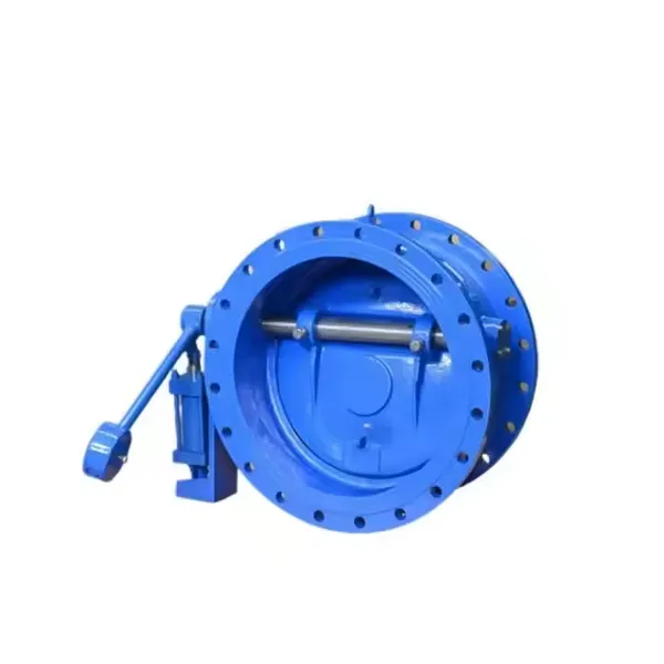 Tilting Disc Check Valve Non Return High Pressure HH47X Ductile Iron DN500 DN700Flange Sewage Check Valve for Water Pump photo-4