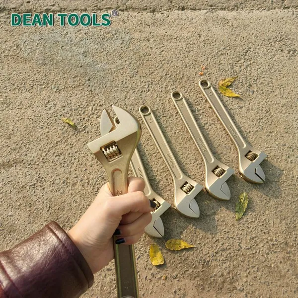 Sparkless Non Magnetic Beryllium Bronze Adjustable Wrench 4