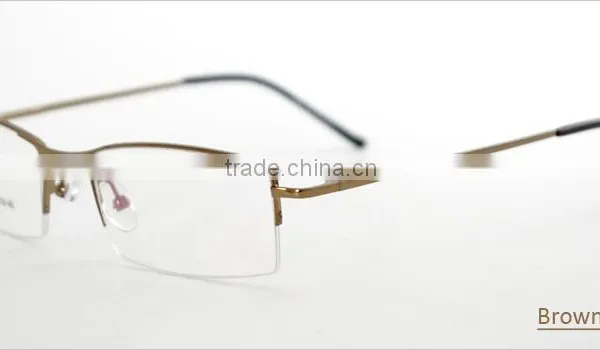 Metal Alloy Half-rim Men Wholesale Stylish Nice Glasses Frame photo-4