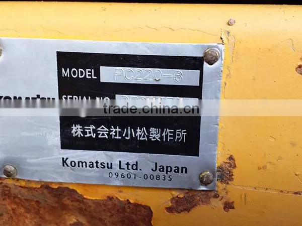 Used Crawler Excavator Komat PC220-6 Made in Japan/Komat Kobelco Cater in Low Price photo-2