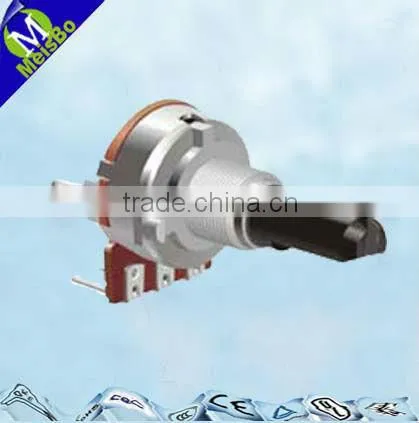 Exclusive potentiometer with push push switch