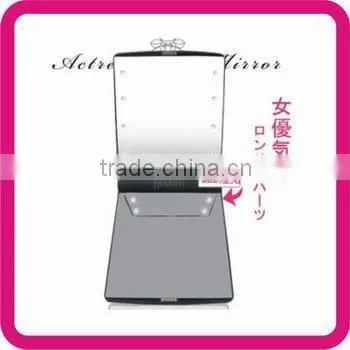 Square Cosmetic Make Up Mirror, Compact Mirror With LED Light