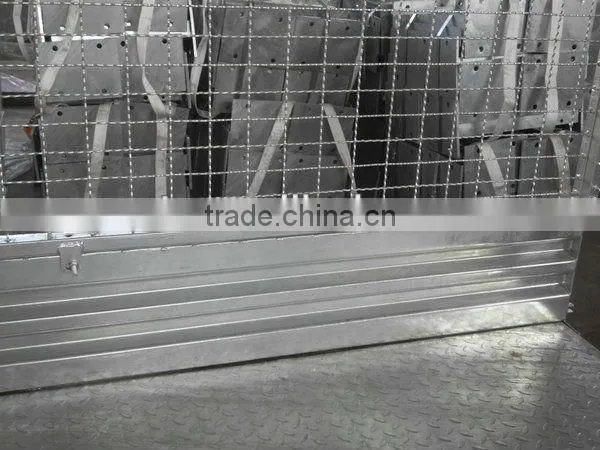 6*4 Hot-dipped Galvanized Box Trailer, Cage Trailer, Utility Trailer photo-3