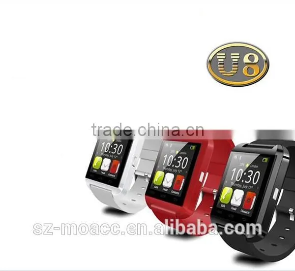 Factory Price Smart Watch With Three Color u8 Smart Watch MTK6260 u8 Android Smart Watch photo-3