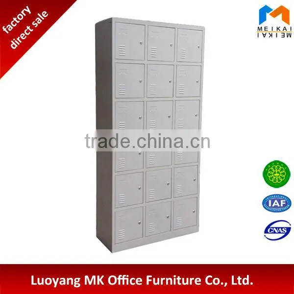 Cheap Customized Metal 18 Door Steel Closet Cabinet Clothes Locker photo-3