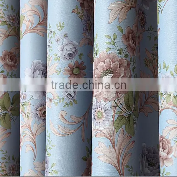Countryside Style Garden Floral Fabric Curtain With Exquisite Jacquard photo-3