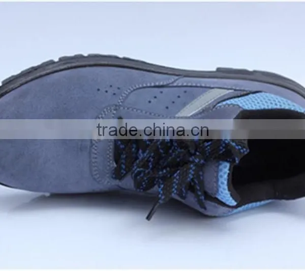 Suede Leather Steel Toe Work Shoes Safety Shoes 9068 photo-3