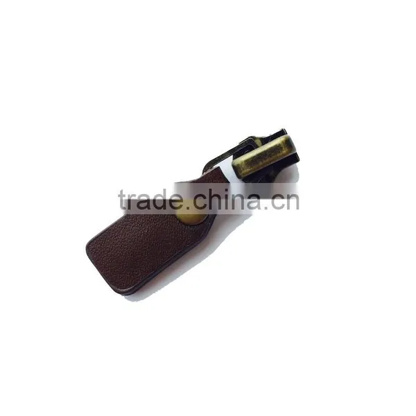Brown Black Quality OEM Leather PU PVC Zipper Pull photo-5