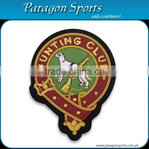 Bullion Badges Hand Embroidered Bullion Blazer Club Badges PS-162