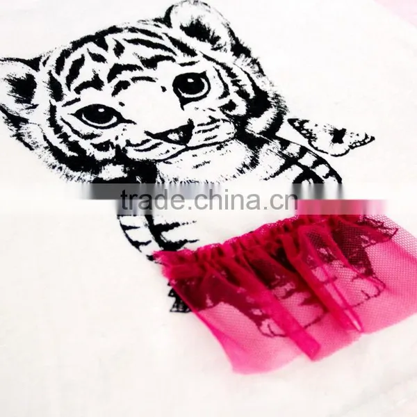 2016 the Latest Baby Girl Summer Clothing Plain Dyed Toddler t Shirts for Girls photo-4