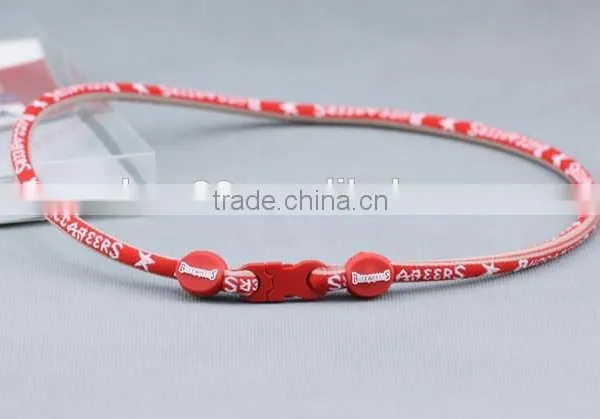 Custom Fashion Triple Braided Titanium Rope Sports Baseball Necklace 16" 18" 20" 22" Inch photo-5