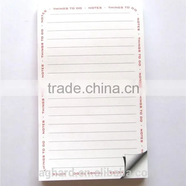 China Manufacturer Custom Tear-odd Shopping List With Rubber Magnet as Fridge Magnet photo-6