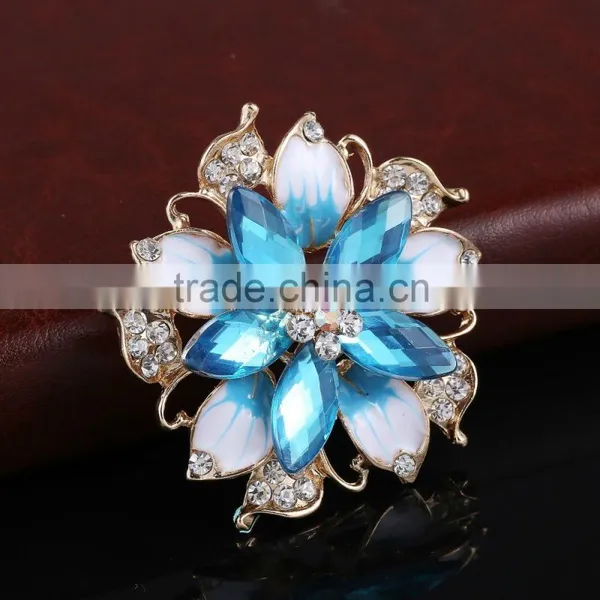 Wedding Bouquet Rhinestone Flower Brooch Pins,glasses Wholesale Colorful Rhinestone Brooch Pin for Dresses photo-3