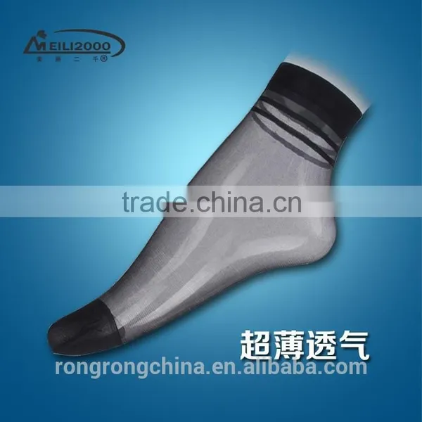 Wholesale Nylon Fabric Cheap Silk Short Silk Ankle Socks China Socks Factory 4237 photo-2