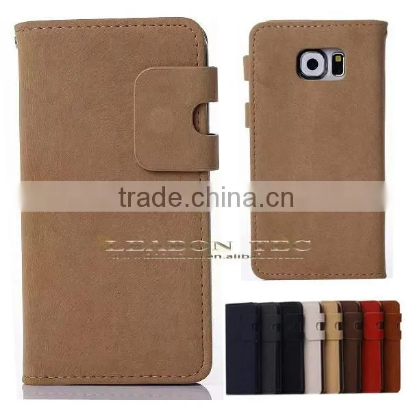 2015 New Design Hot New Galaxy s6 Case, 2015 for Samsung Galaxy s6 Leather Case photo-3