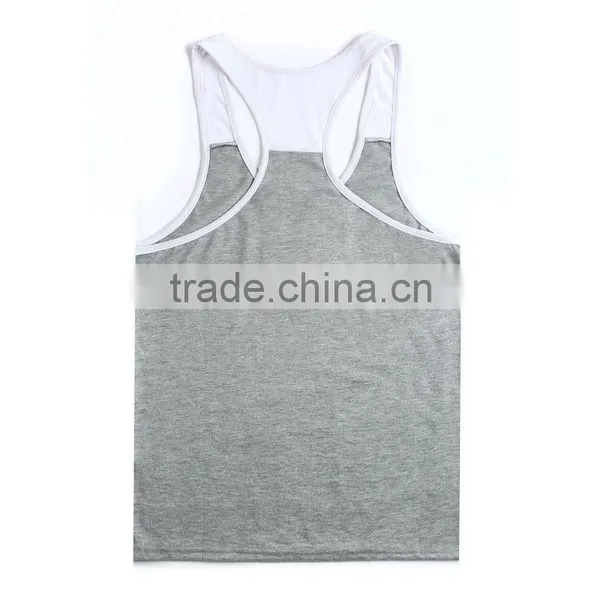 Gym Singlet / Printing Your Logo Custom Men's Gym Singlet/stringer Vest photo-2