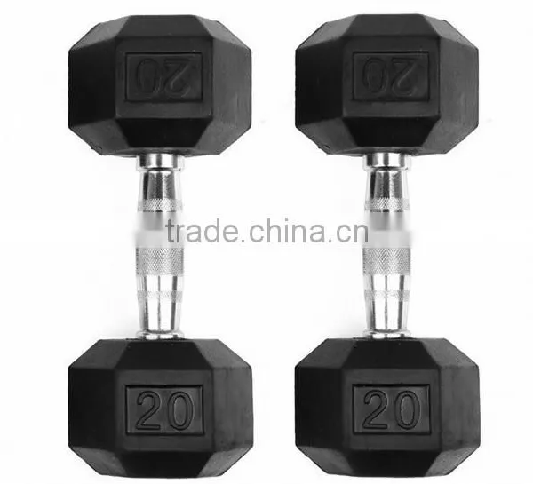 Hex Rubber Coated Dumbbell photo-2