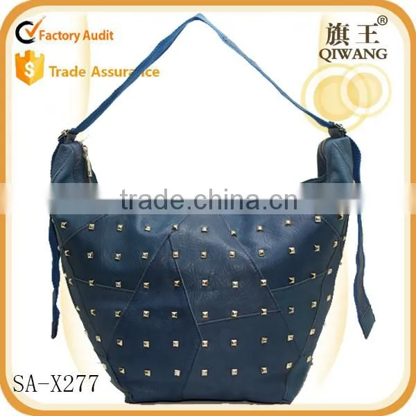 Rivet 2015 Genuine Leather Shoulder Bag Leather Pouplar Design Bag