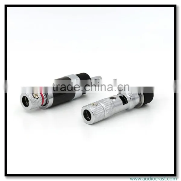 OEM/ODM Rhodium Carbon Fiber Banana Plug Speaker Cable Copper Connector HiFi photo-6