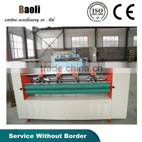 Manual Operate Import & Export Carton Box Forming Manufacture Corrugated Cardboard Thin Knife Slitting the Edge Machine photo-2