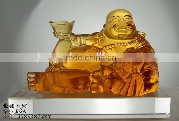 High Quality Crystal Transparent Buddha Statues