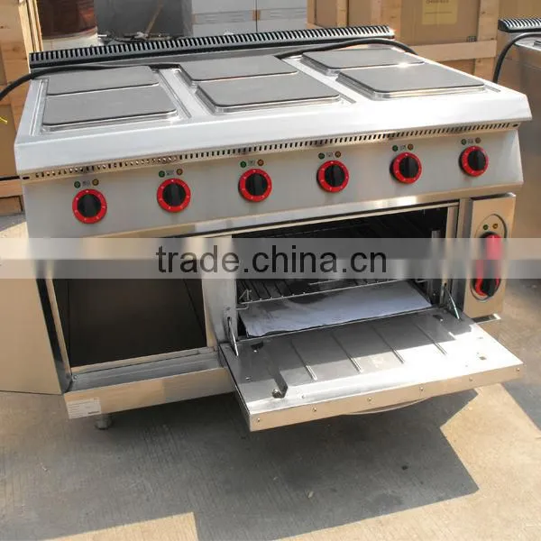 Electric 6- Square Plate Cooker With Cabinet With Oven