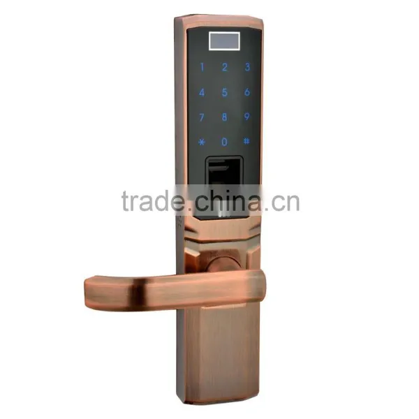 Hotel/Apartment/Office Security Password + Fingerprint Digital Door Lock photo-3