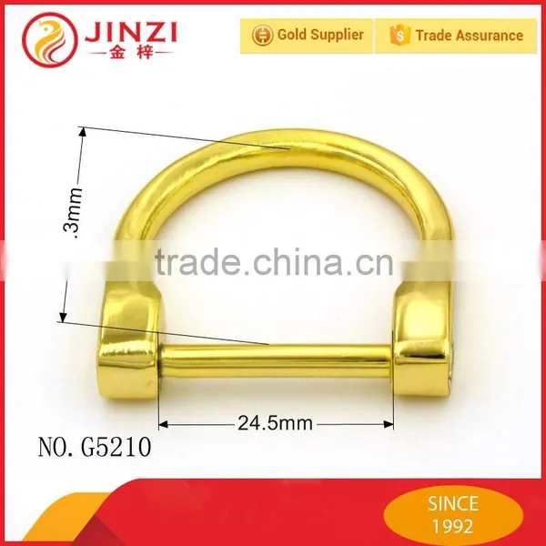 Shiny Fashion Metal Forged One Slotted d Ring photo-3